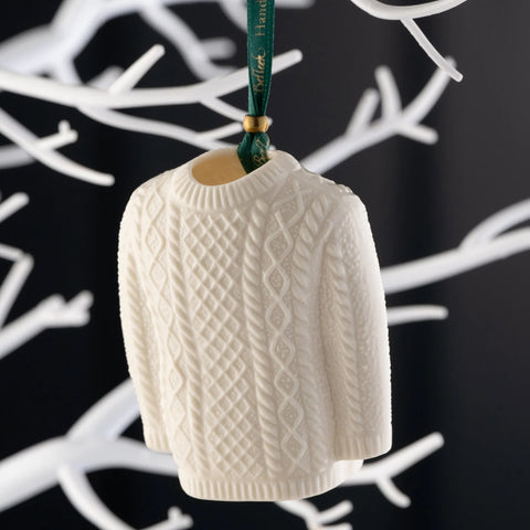 Belleek Classic Aran Jumper Ornament