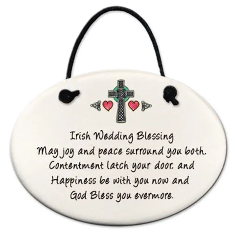 Irish Wedding Blessing Plaque