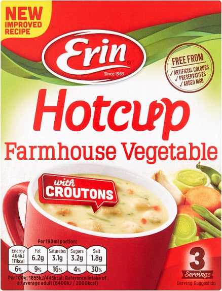Erin  Farmhouse Veg Hotcup - 3 Servings (75g)