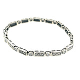 Celtic Knot Stone Set Tennis Bracelet - 4 Stone options