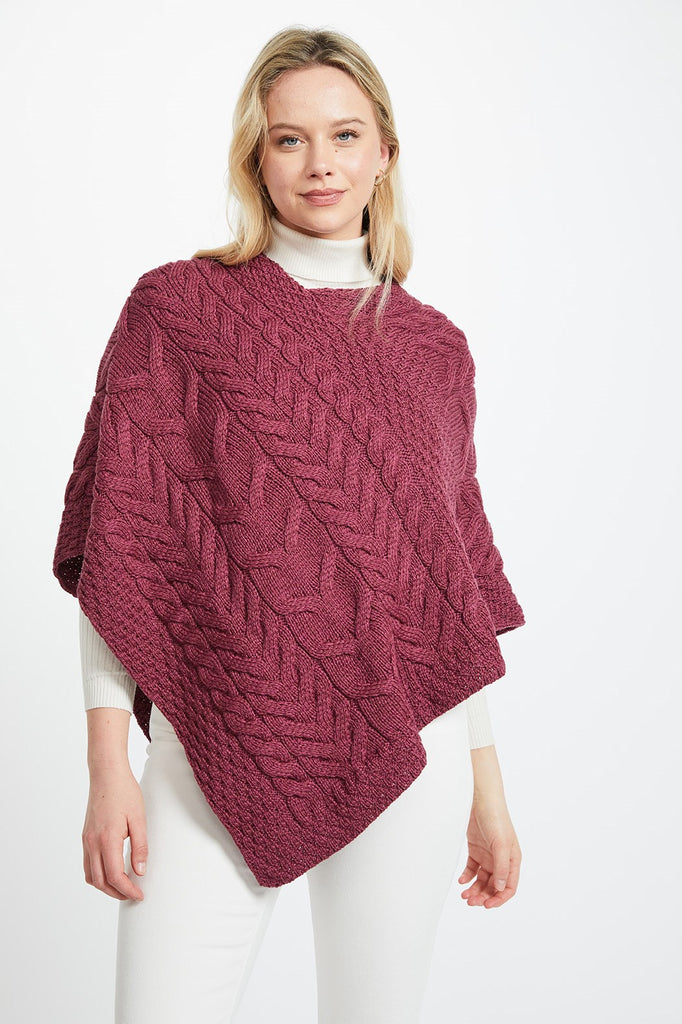 V-Neck Poncho - Jam