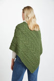 V-Neck Poncho - Meadow Green