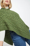 V-Neck Poncho - Meadow Green