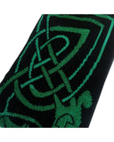 Gents Book Of Kells Black/Green Celtic Socks