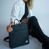 Harris Tweed Backpack - Charcoal