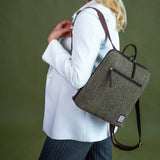 Harris Tweed Backpack - Country Green