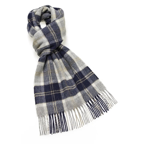 Bannochbrae Silver Tartan Scarf