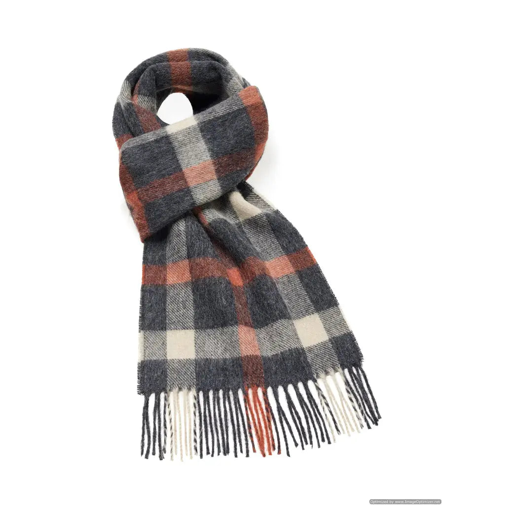 Blyth Gray Scarf, Merino Wool