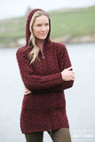 Galway Hooded Cardigan w/Trinity Zipper - Ember