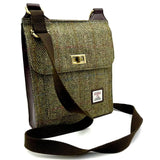 Harris Tweed Satchel Bag - Country Green