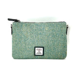 Harris Tweed Zip Purse - Turquoise
