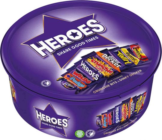 Cadbury Heros Tub 550g (19.4oz)