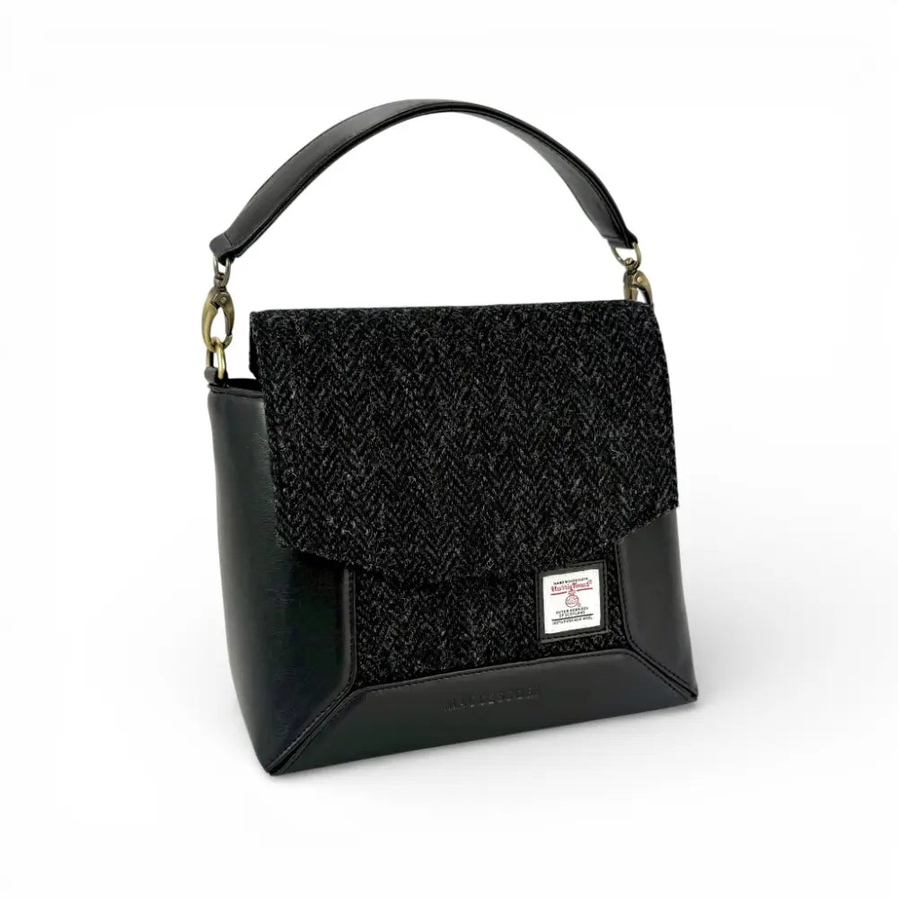 Harris Tweed Highland Messenger - Charcoal