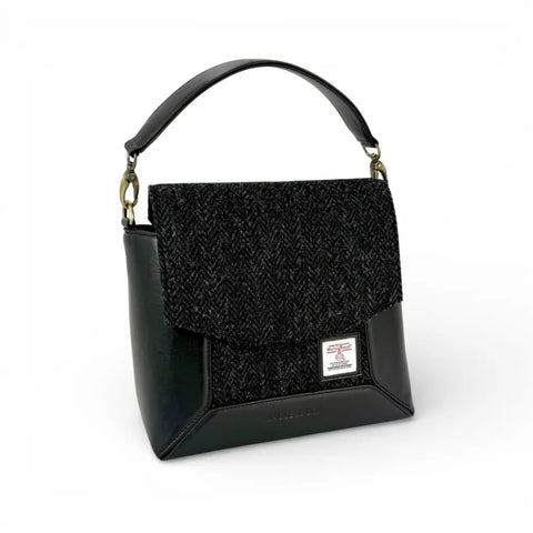 Harris Tweed Highland Messenger - Charcoal