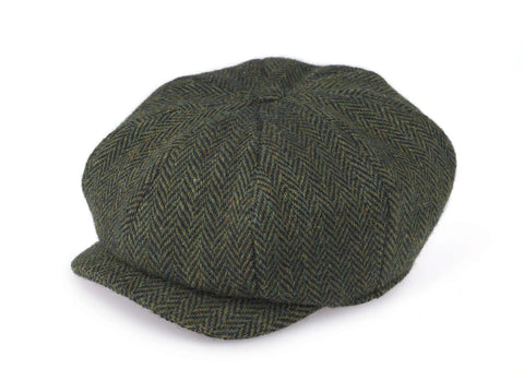 JP Green Herringbone Cap