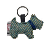 Harris Tweed Dog Key Ring  - Multiply Colors Available