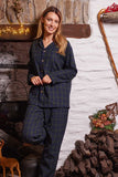 Green & Navy Flannel Pajamas
