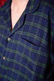 Green & Navy Flannel Pajamas