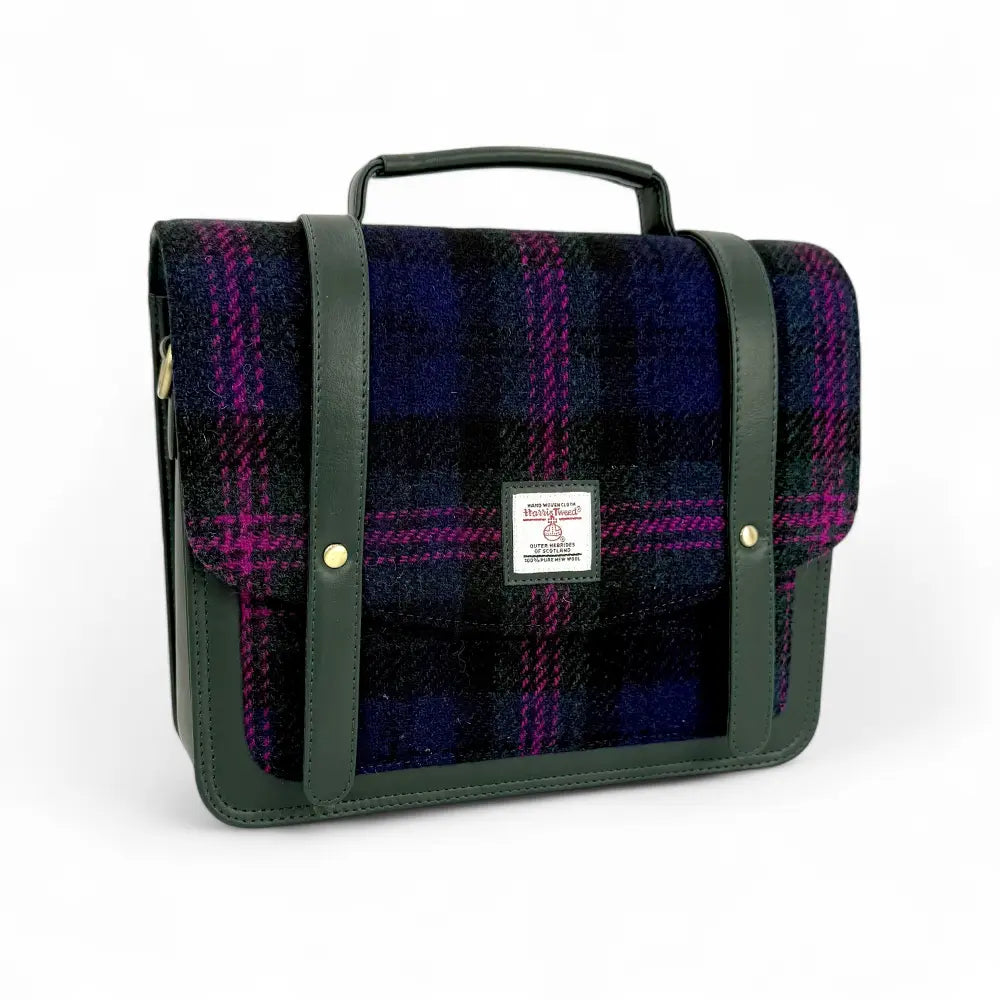 Harris Tweed Messenger Bag - Baird Check