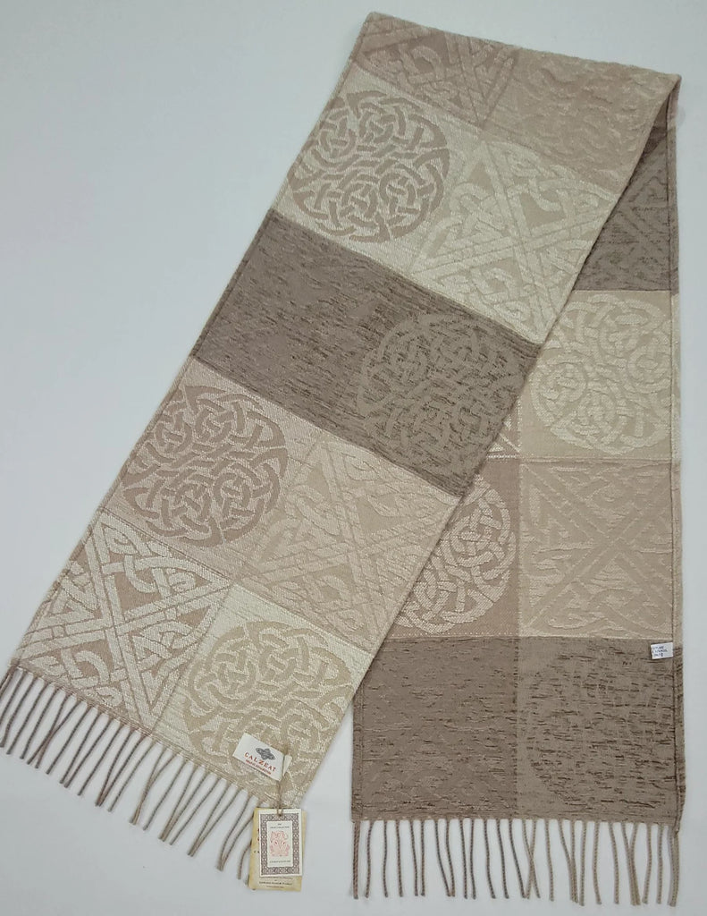 Celtic Knot Scarf - Linen