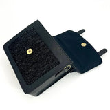 Harris Tweed Mini Messenger Bag - Charcoal