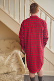 Red Tartan Flannel Nightshirt