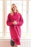 Red Tartan Flannel Nightshirt