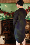 Green & Navy Flannel Nightshirt