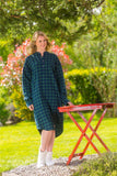 Green & Navy Flannel Nightshirt