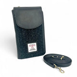 Harris Tweed Phone Purse - Charcoal