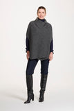 Boiled Wool Poncho Cape