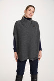 Boiled Wool Poncho Cape