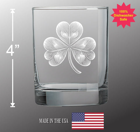 Shamrock Rocks Glass