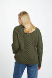 Handknit Traditional Aran Pullover