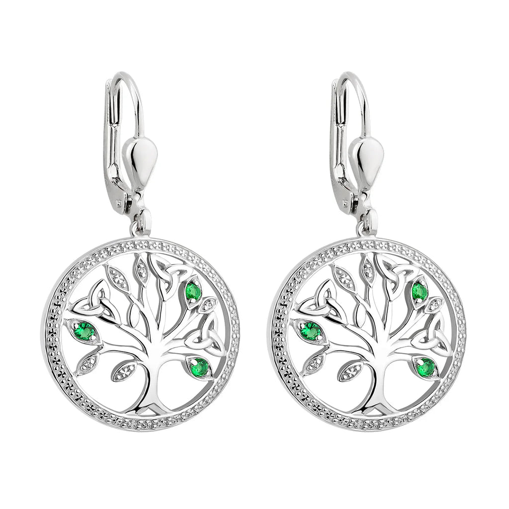 Tree of Life Crystal Illusion Earrings