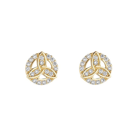 Trinity Knot CZ Set Earrings