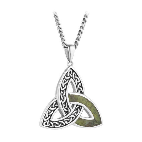 Connemara Marble Celtic/Trinity Knot Pendant - Large