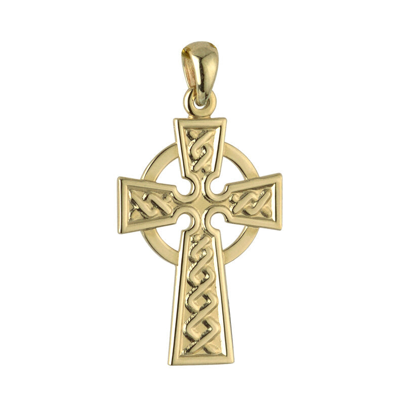 14K Large Celtic Cross Charm