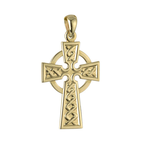 14K Large Celtic Cross Charm