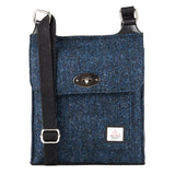 Harris Tweed Satchel Bag - Blue