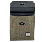 Harris Tweed Satchel Bag - Country Green