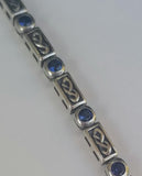 Celtic Knot Stone Set Tennis Bracelet - 4 Stone options