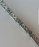 Celtic Knot Stone Set Tennis Bracelet - 4 Stone options