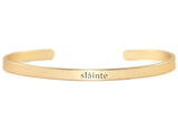 Irish Word Bracelet - Slainte´(Health) - 2 Colors Available