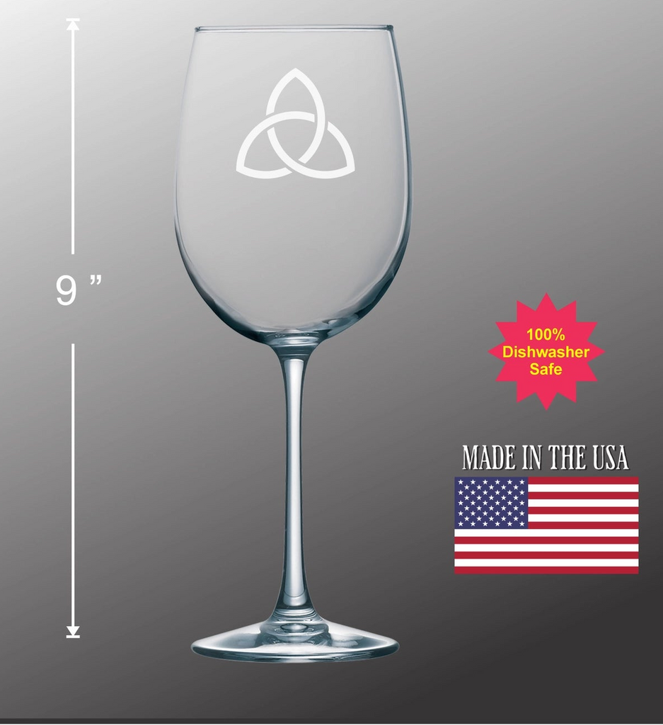 Trinity Knot Wine Glass