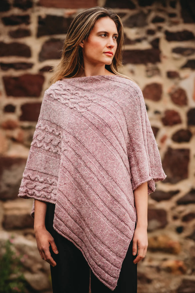 Scottish Shetland Wool Barra Cape - Butterfly