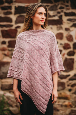 Scottish Shetland Wool Barra Cape - Butterfly