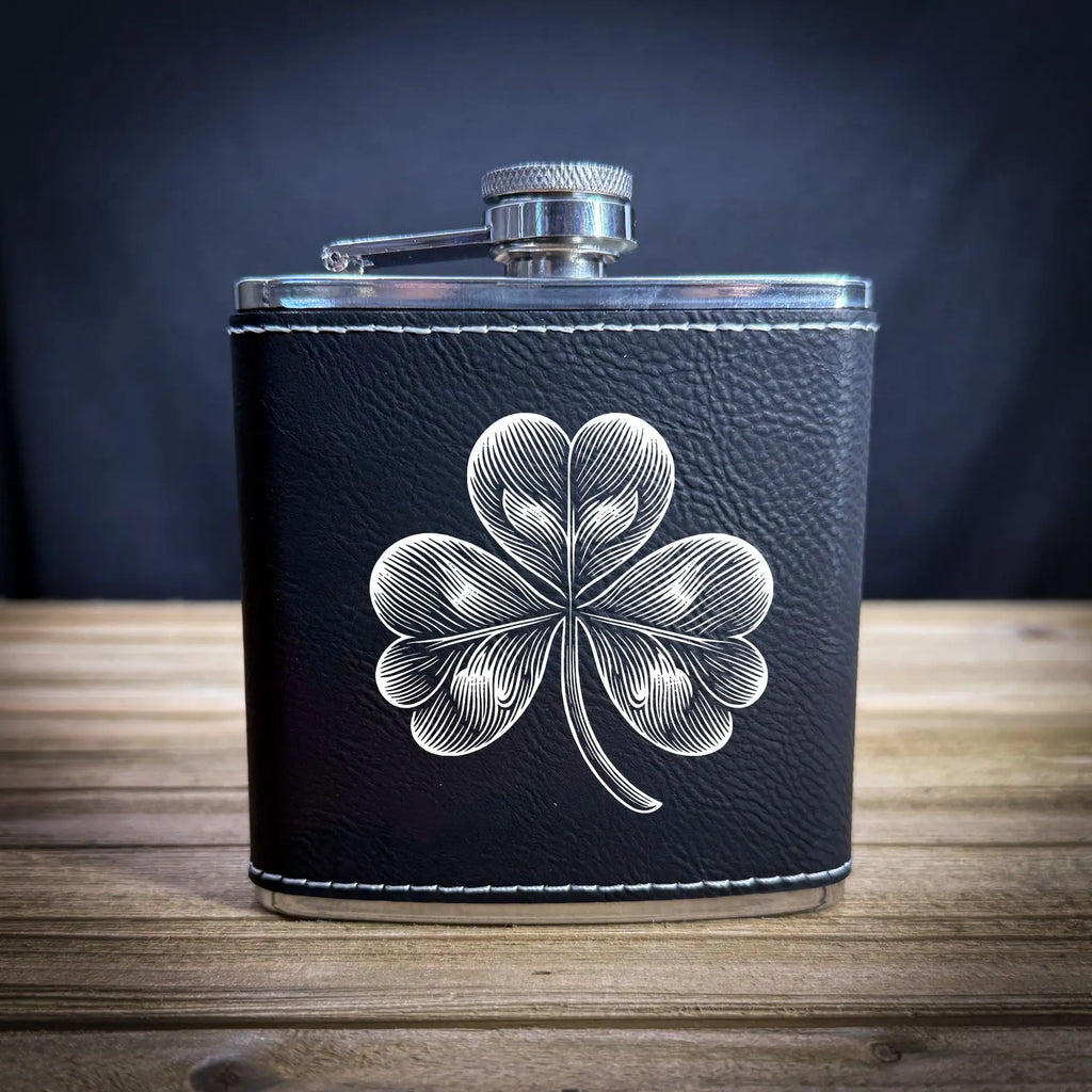 Shamrock Flask - Black