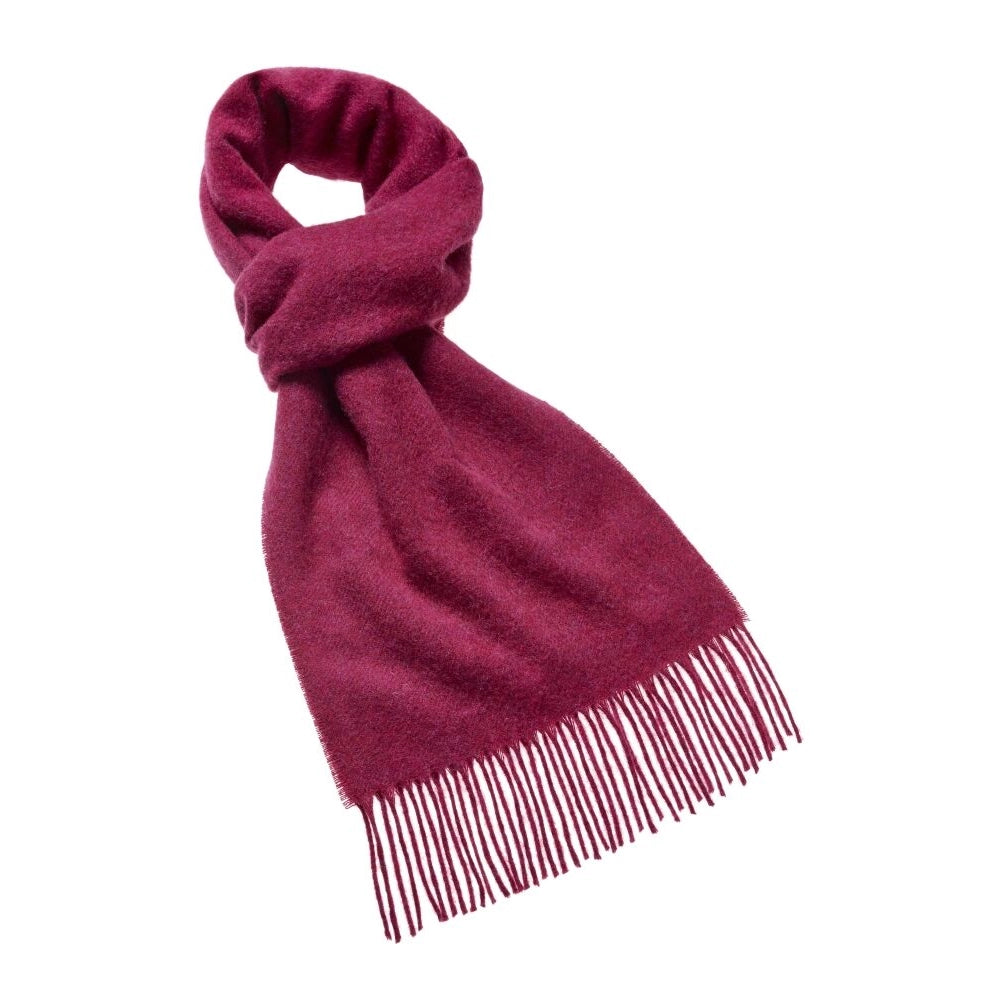 Luxury Plain Bright Pink Scarf