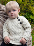 Baby Crew Neck Side Button Sweater